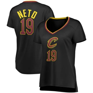Women's Raul Neto Cleveland Cavaliers Black Fast Break Jersey - Statement Edition