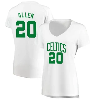 Women's Ray Allen Boston Celtics White Fast Break Association Edition Jersey