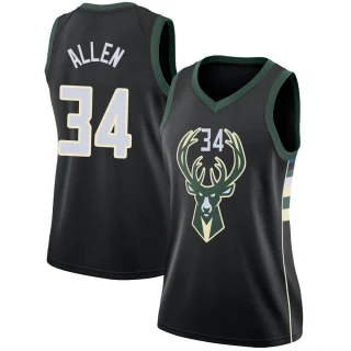 Women's Ray Allen Milwaukee Bucks Black Swingman Jersey - Statement Edition