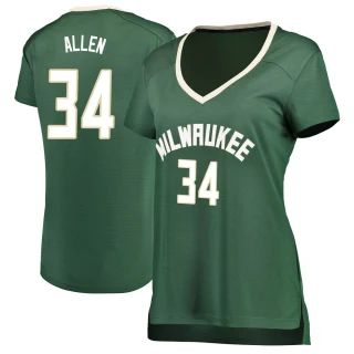 Women's Ray Allen Milwaukee Bucks Green Fast Break Jersey - Icon Edition