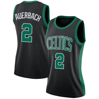 Women's Red Auerbach Boston Celtics Black Swingman Jersey - Statement Edition