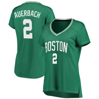 Women's Red Auerbach Boston Celtics Green Fast Break Icon Edition Jersey