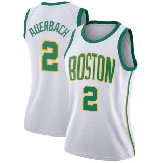 Women's Red Auerbach Boston Celtics White Swingman 2018/19 Jersey - City Edition