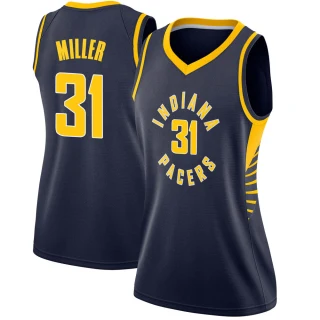 Women's Reggie Miller Indiana Pacers Navy Swingman Jersey - Icon Edition