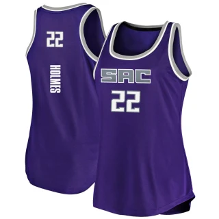 Women's Richaun Holmes Sacramento Kings Purple Fast Break Tank Jersey - Icon Edition