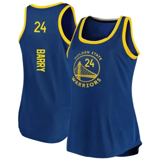 Women's Rick Barry Golden State Warriors Gold Fast Break Royal 2019/20 Tank Jersey - Icon Edition