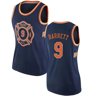 Women's RJ Barrett New York Knicks Navy Blue Authentic Jersey - City Edition