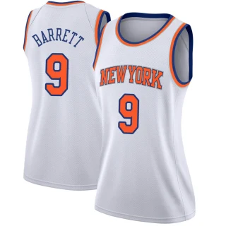 Women's RJ Barrett New York Knicks White Swingman Jersey - Association Edition