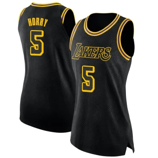 Women's Robert Horry Los Angeles Lakers Black Swingman Jersey - City Edition