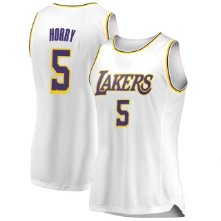 Women's Robert Horry Los Angeles Lakers White Swingman 2018/19 Jersey - Association Edition