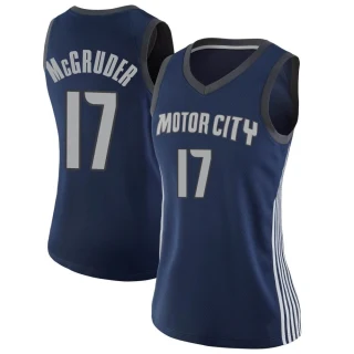 Women's Rodney McGruder Detroit Pistons Navy Swingman Jersey - City Edition