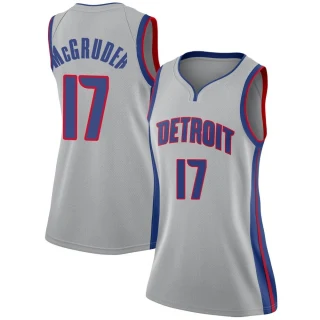 Women's Rodney McGruder Detroit Pistons Swingman Silver Jersey - Statement Edition