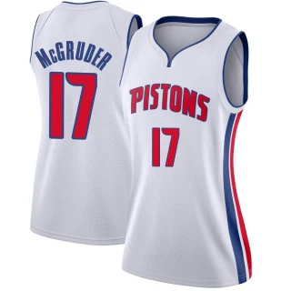 Women's Rodney McGruder Detroit Pistons White Swingman Jersey - Association Edition