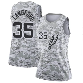 Women's Romeo Langford San Antonio Spurs White Swingman 2018/19 Jersey - Earned Edition