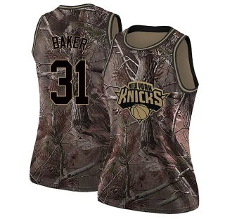 Women's Ron Baker New York Knicks Camo Swingman Realtree Collection Jersey