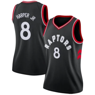 Women's Ron Harper Jr. Toronto Raptors Black Swingman Jersey - Statement Edition