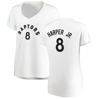 Women's Ron Harper Jr. Toronto Raptors White Fast Break Jersey - Association Edition