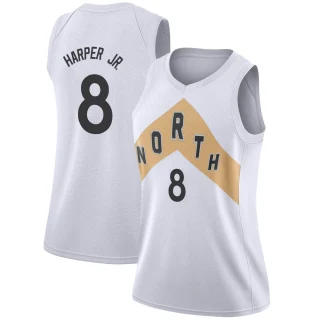 Women's Ron Harper Jr. Toronto Raptors White Swingman 2018/19 Jersey - City Edition