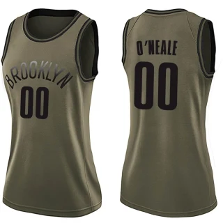 Women's Royce O'Neale Brooklyn Nets Green Swingman Salute to Service Jersey