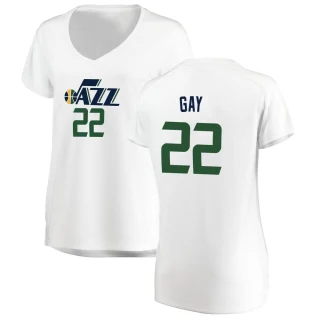 Women's Rudy Gay Utah Jazz White Fast Break Jersey - Association Edition