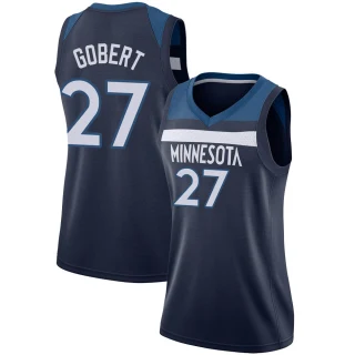 Women's Rudy Gobert Minnesota Timberwolves Navy Swingman Jersey - Icon Edition