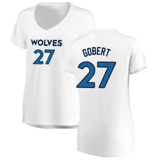 Women's Rudy Gobert Minnesota Timberwolves White Fast Break Jersey - Association Edition