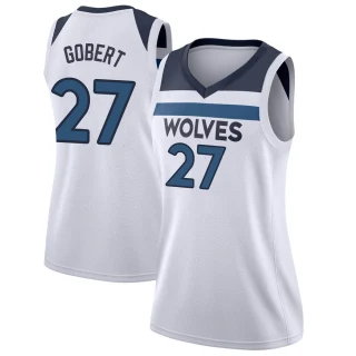 Women's Rudy Gobert Minnesota Timberwolves White Swingman Jersey - Association Edition