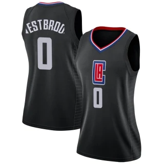Women's Russell Westbrook Los Angeles Clippers Black Swingman Jersey - Statement Edition