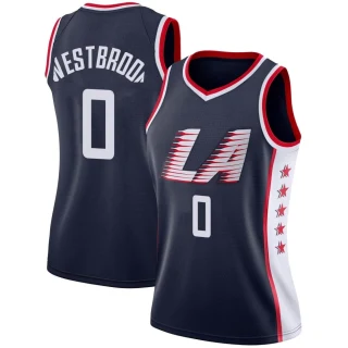 Women's Russell Westbrook Los Angeles Clippers Navy Swingman 2018/19 Jersey - City Edition