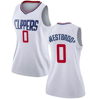 Women's Russell Westbrook Los Angeles Clippers White Swingman Jersey - Association Edition