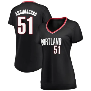 Women's Ryan Arcidiacono Portland Trail Blazers Black Fast Break Jersey - Icon Edition