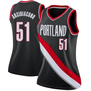 Women's Ryan Arcidiacono Portland Trail Blazers Black Swingman Jersey - Icon Edition