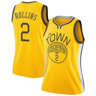 Women's Ryan Rollins Golden State Warriors Gold Swingman Yellow 2018/19 Jersey - Earned Edition