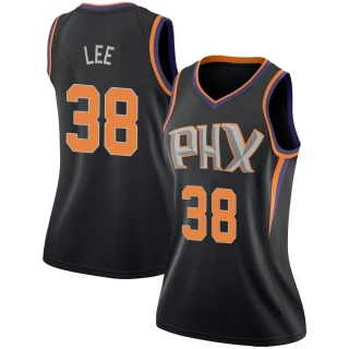 Women's Saben Lee Phoenix Suns Black Swingman Jersey - Statement Edition