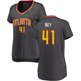 Women's Saddiq Bey Atlanta Hawks Black Fast Break Jersey - Icon Edition
