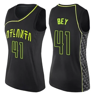 Women's Saddiq Bey Atlanta Hawks Black Swingman City Edition Jersey