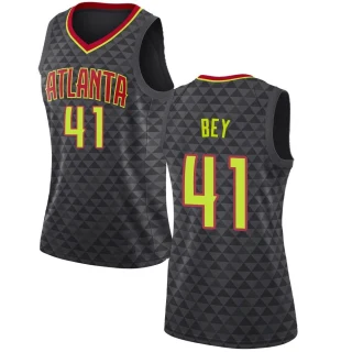 Women's Saddiq Bey Atlanta Hawks Black Swingman Jersey - Icon Edition