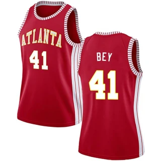 Women's Saddiq Bey Atlanta Hawks Red Swingman Jersey - Statement Edition