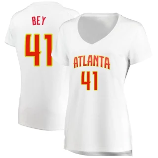 Women's Saddiq Bey Atlanta Hawks White Fast Break Jersey - Association Edition