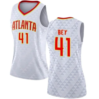 Women's Saddiq Bey Atlanta Hawks White Swingman Jersey - Association Edition