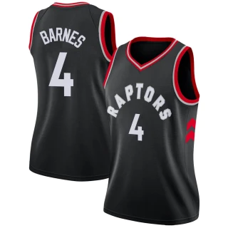 Women's Scottie Barnes Toronto Raptors Black Swingman Jersey - Statement Edition