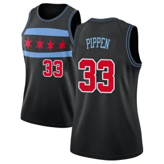 Women's Scottie Pippen Chicago Bulls Black Swingman 2018/19 Jersey - City Edition