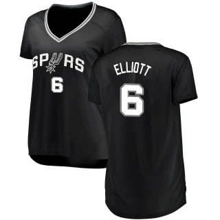 Women's Sean Elliott San Antonio Spurs Black Fast Break Jersey - Icon Edition