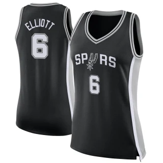 Women's Sean Elliott San Antonio Spurs Black Swingman Jersey - Icon Edition