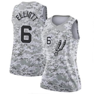 Women's Sean Elliott San Antonio Spurs White Swingman 2018/19 Jersey - Earned Edition