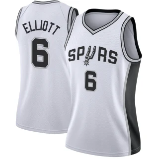 Women's Sean Elliott San Antonio Spurs White Swingman Jersey - Association Edition