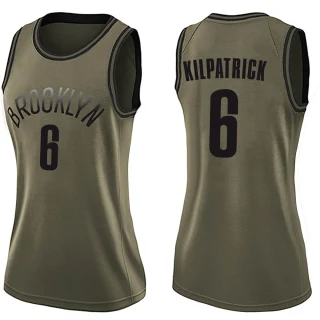 Women's Sean Kilpatrick Brooklyn Nets Green Swingman Salute to Service Jersey