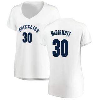 Women's Sean McDermott Memphis Grizzlies White Fast Break Jersey - Association Edition