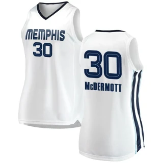 Women's Sean McDermott Memphis Grizzlies White Swingman 2018/19 Jersey - Association Edition