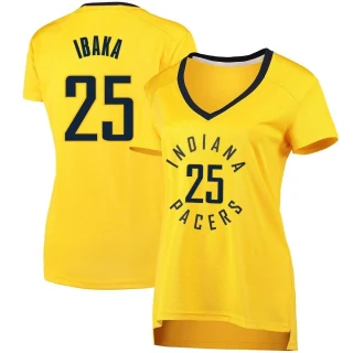 Women's Serge Ibaka Indiana Pacers Gold Fast Break Jersey - Statement Edition